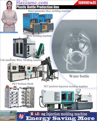 Máquina de moldagem por injecção de preforma de PET com 3 - 4 zonas de aquecimento 1400-1700 bar pressão