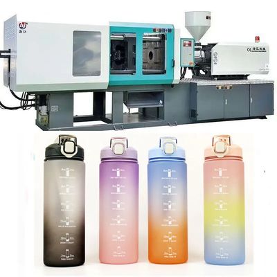 Taxa de injecção 300-400 Cm3/sec Máquina de moldagem de controlo PLC de 80 toneladas