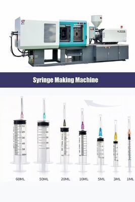 Máquina de fabricação de seringas plastificantes de tipo parafuso, com 5 pontos de ejecção, tensão 220V380V, concebida para a produção de seringas